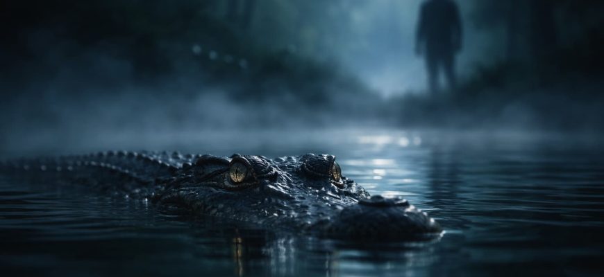 крокодил у воді