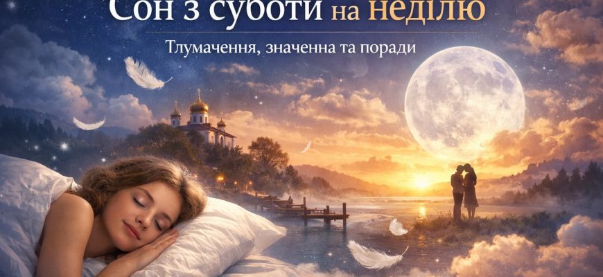 Сон з суботи на неділю